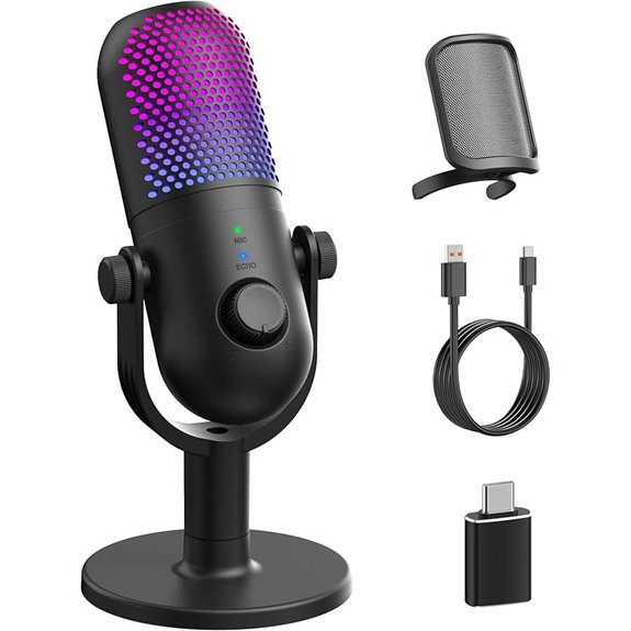 gaming streaming podcast microphone