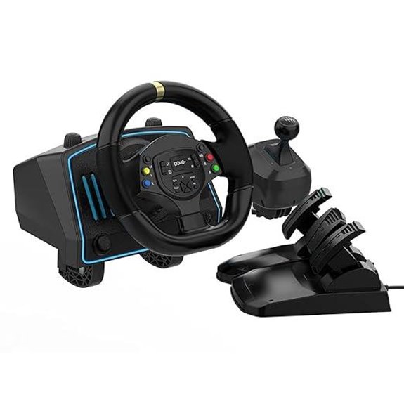 DOYO Gaming Steering Wheel with Pedals and Shifter