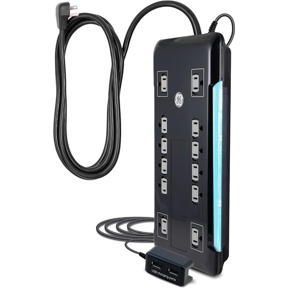 GE UltraPro Surge Protector with USB and Power Cord