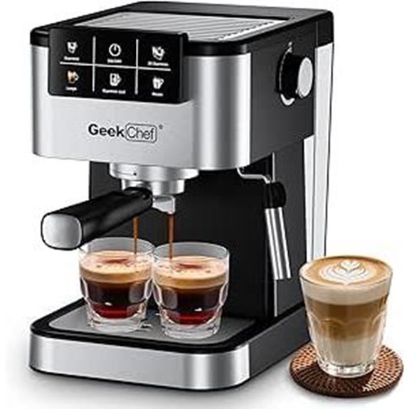 Geek Chef Espresso Machine with Milk Frother