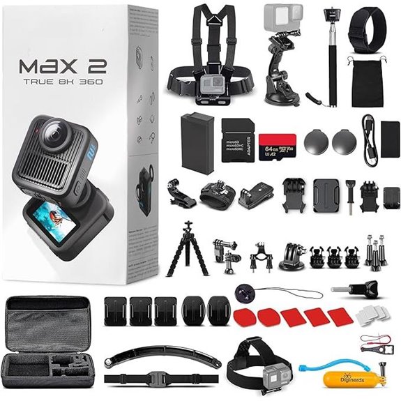 GoPro MAX 2 8K 360 Action Camera Kit