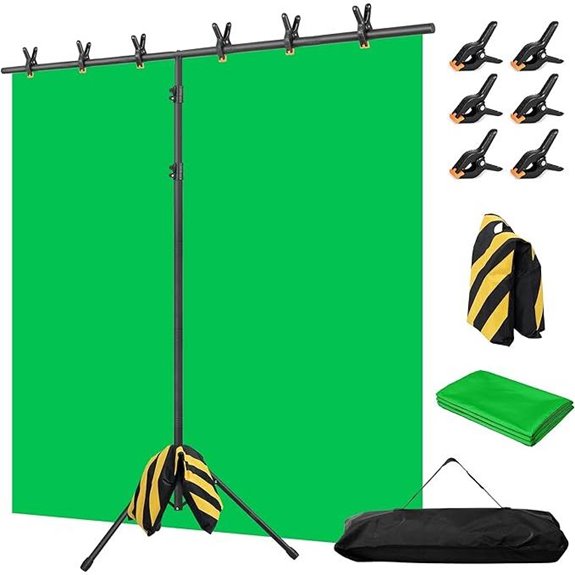 Green Screen Backdrop with Stand Kit