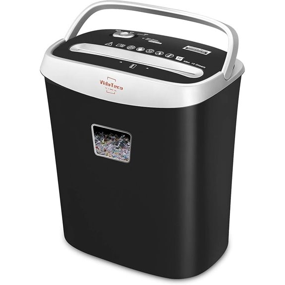 Heavy Duty Cross-Cut Paper Shredder with Jam Proof