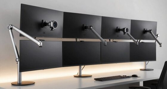 heavy duty dual monitor arms