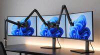 heavy duty dual monitor arms