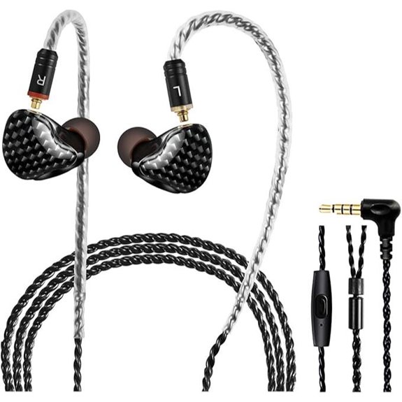 HiFi In-Ear Monitor Headphones with Detachable Cable