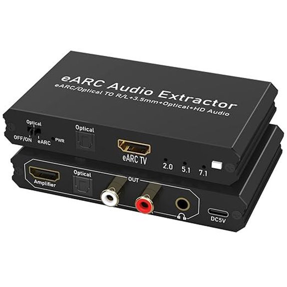 Tendak 192KHz Audio Extractor with HDMI and Optical