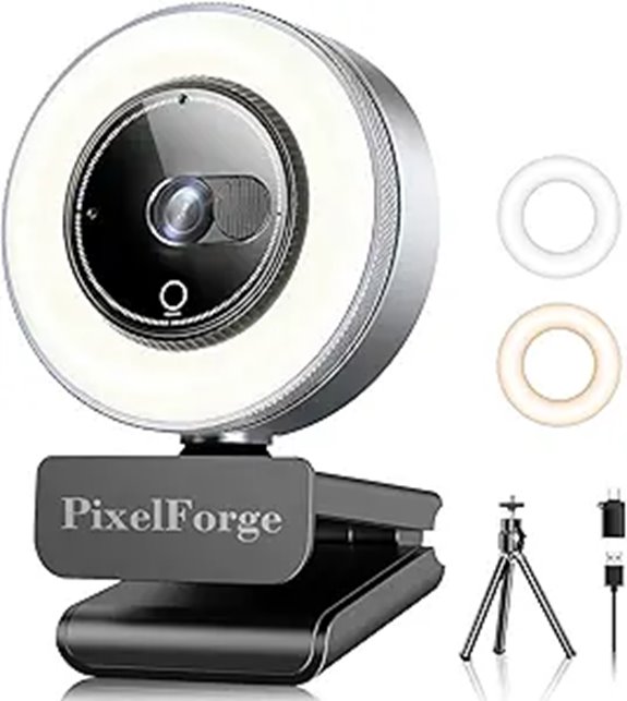 4K Webcam with Microphone & Privacy Cover
