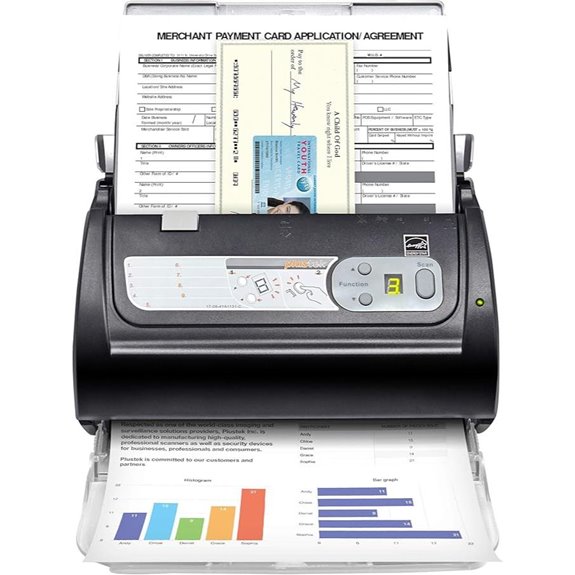 Plustek PS188 High-Speed Double-Sided Document Scanner