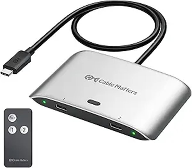 Cable Matters 20Gbps USB-C Switch for 2 Computers