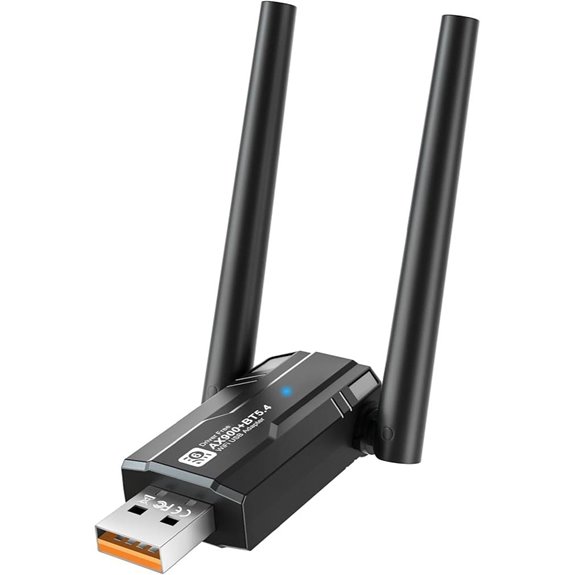 USB WiFi 6 & Bluetooth 5.4 Adapter for Windows