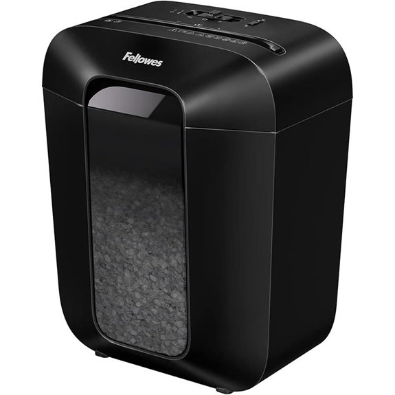 Fellowes LX41-DB 8-Sheet Micro-Cut Paper Shredder for Home Office