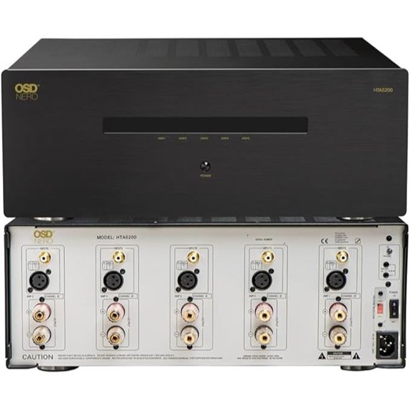 OSD Audio Nero HTA5200 Multi Channel (5X) 210W/Ch Home Theater Amplifier