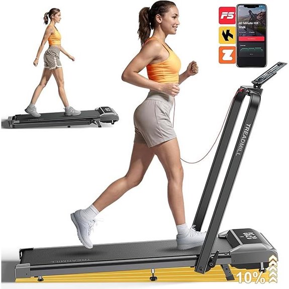Walking Pad Treadmill with Incline and Remote