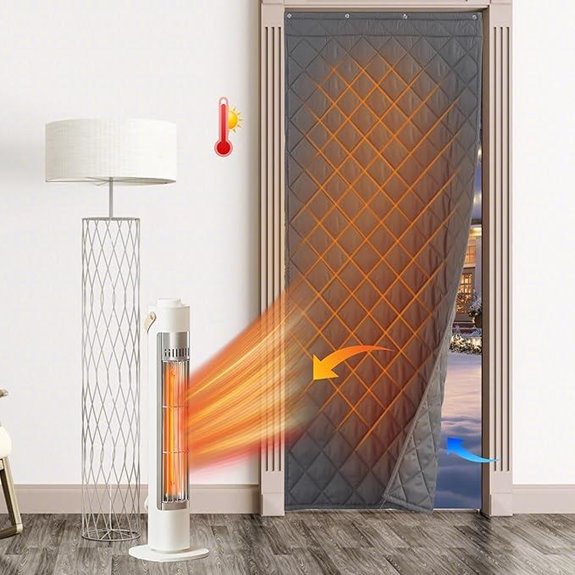 RYB HOME Thermal Insulated Door Curtain (W34xL82)
