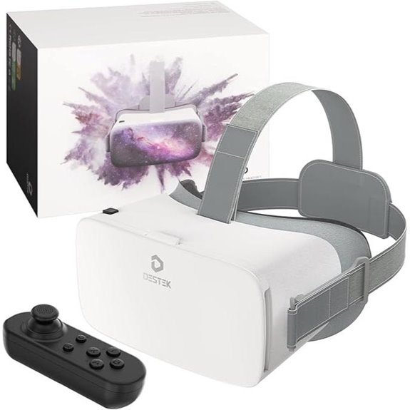 DESTEK V5 Kids VR Headset with Controller and HD Lenses