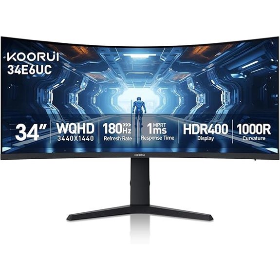KOORUI 34 Curved Ultrawide Gaming Monitor