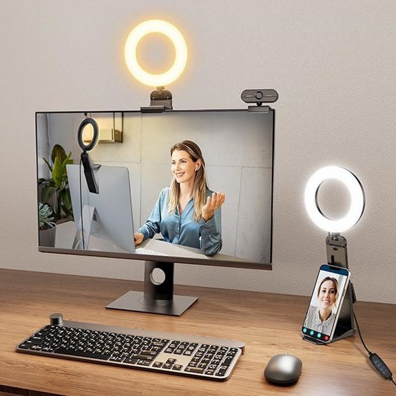 Evershop 5 Clip-On Ring Light for Laptop