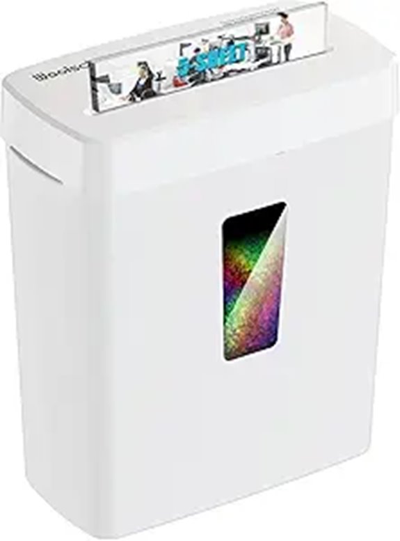Woolsche Micro Cut Paper Shredder with Large Basket