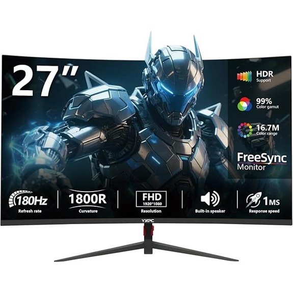 27-inch Curved Gaming Monitor with FreeSync and HDMI