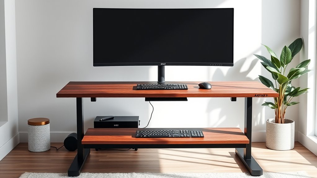 large stable adjustable workspace