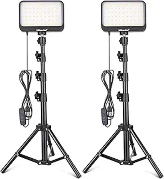 UBeesize LED Video Light Kit with Filters and Tripod
