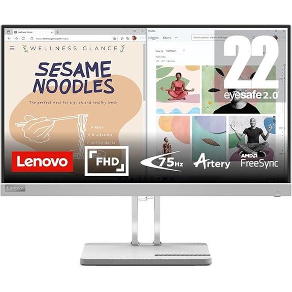 Lenovo L22e-40 21.45” FullHD Monitor with AMD FreeSync