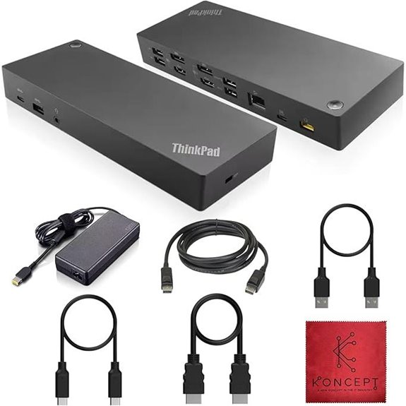 Lenovo Dual Monitor Docking Station with HDMI/DisplayPort