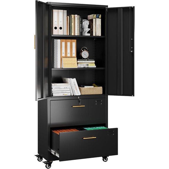 lockable metal storage cabinet