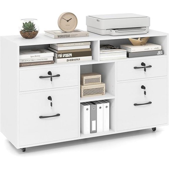 lockable mobile file cabinet