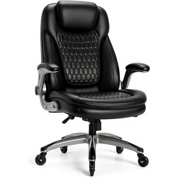 COLAMY Executive Bonded Leather Office Chair