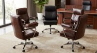 luxury leather office chairs