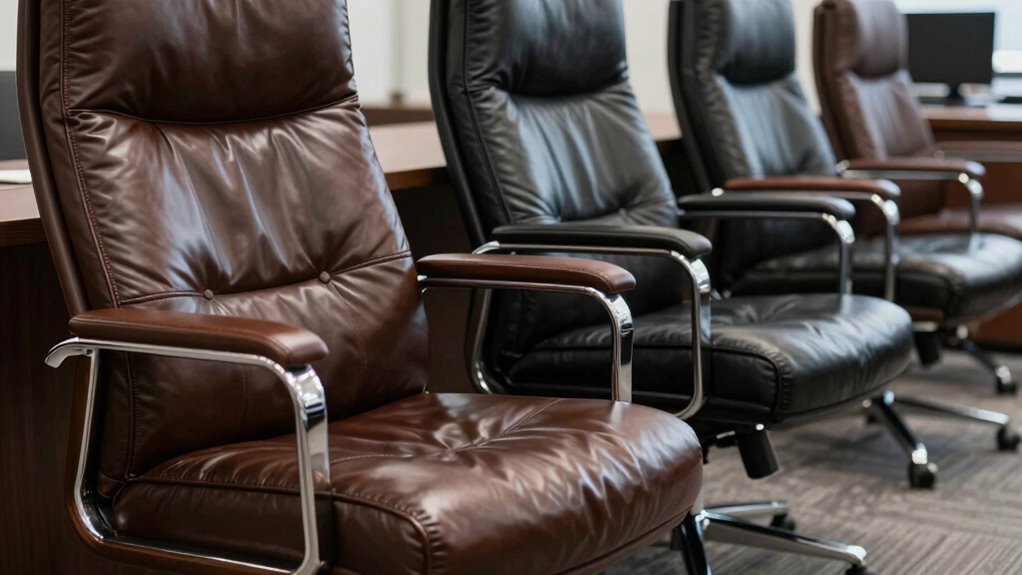 luxury leather office chairs