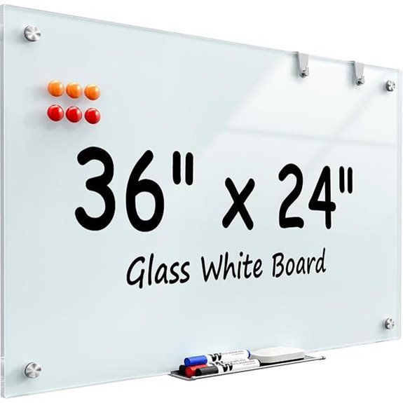 MaxGear 36x24 Magnetic Whiteboard with Accessories