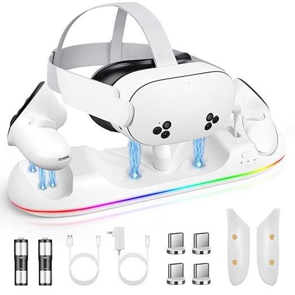 HURRA Charging Dock for Meta Quest 2/Pro with Batteries