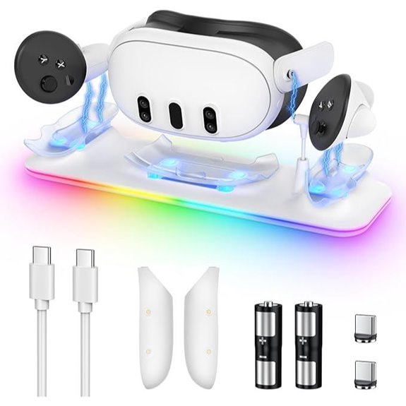 Yuanhot RGB Charging Dock for Meta Quest 3/3 Accessories