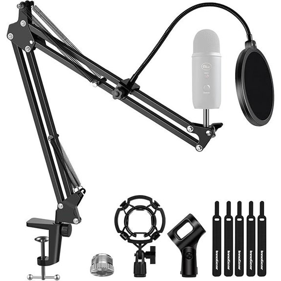 InnoGear Mic Boom Arm with Shock Mount & Pop Filter