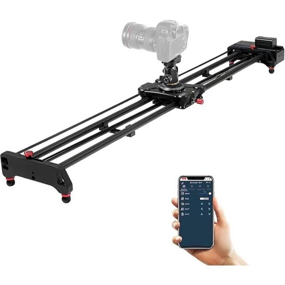 GVM Motorized Camera Slider with Panoramic Features