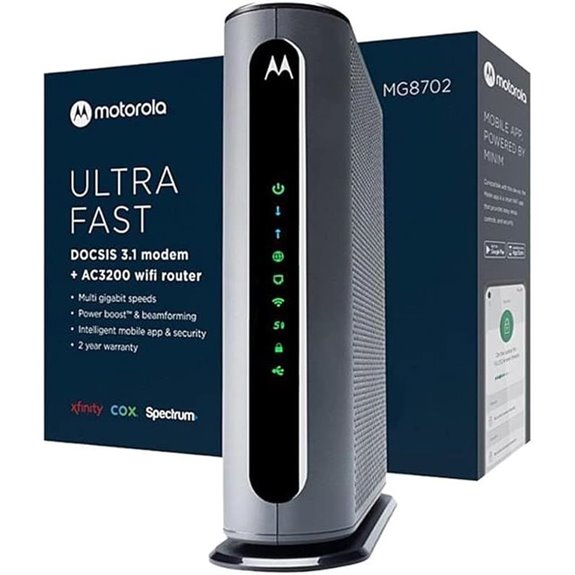 Motorola MG8702 Cable Modem Wi-Fi Router Combo