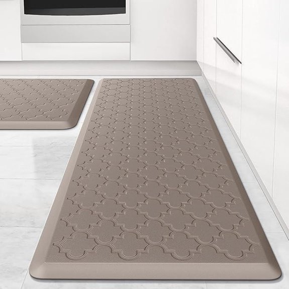 Kitchen Mat 2-Pack Anti-Fatigue Non-Slip Cushioned Rugs