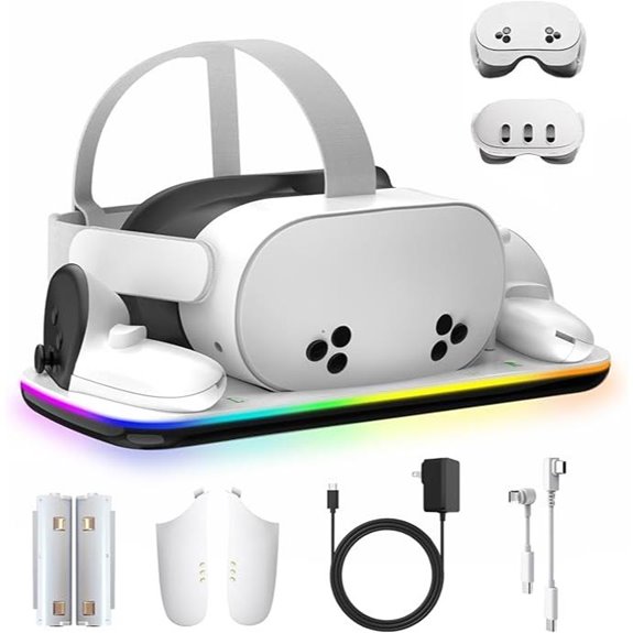 Meta Oculus Quest 3 Charging Dock with RGB Indicator