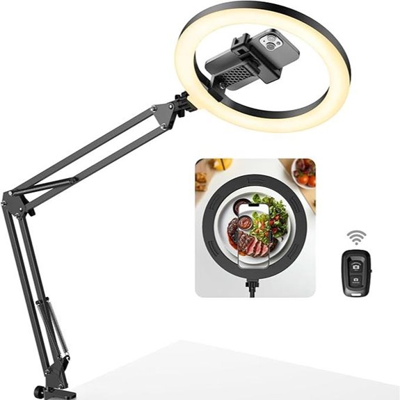 InnoGear Overhead Phone Mount with Ring Light