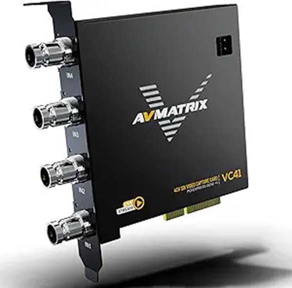 AVMATRIX PCIe Capture Card for PC 4CH SDI