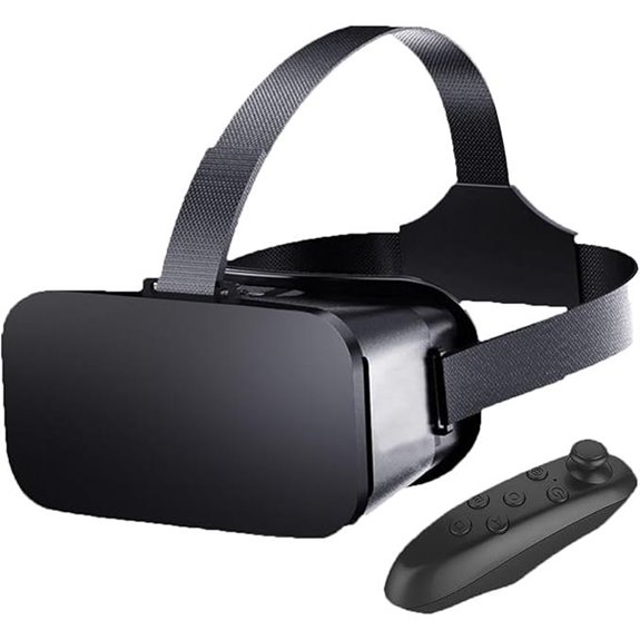VR Headset with Controller for Phone Adjustable Virtual Reality Goggles