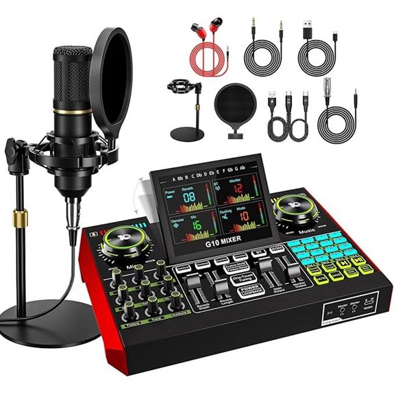Podcast Microphone & Sound Card Streaming Bundle