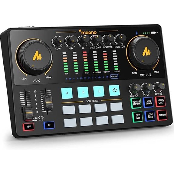 MaonoCaster 10-Channel Podcast Mixer with Bluetooth