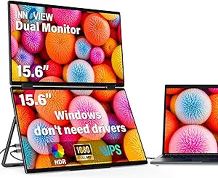 InnoView 15.6 FHD Portable Dual Monitor