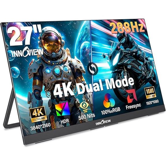 InnoView 27 4K UHD Portable Monitor with Speakers