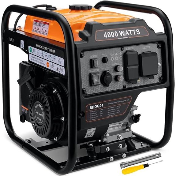 4000W Gas Inverter Generator Portable Home Backup