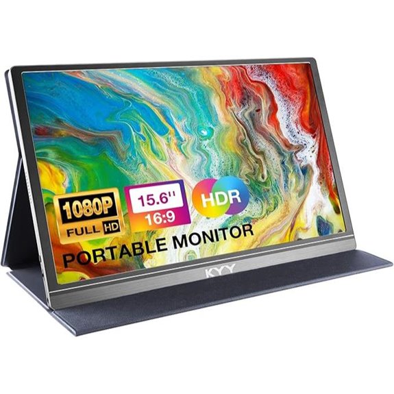 KYY 15.6 Portable FHD Monitor with Cover & Speakers